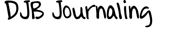 DJB Journaling font preview